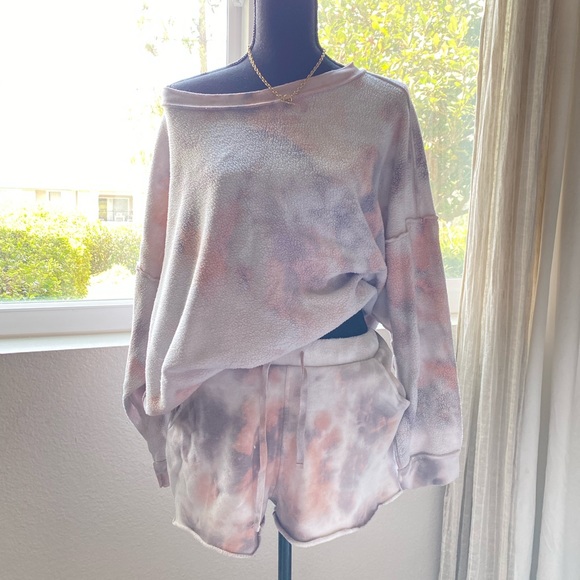 Free People Kelly Tie Dye Long Sleeve Set - Picture 1 of 3